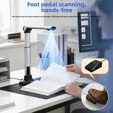 Escala A3- 26 milhões de pixels Livros Scanner de livros Desmontagem Scanner rápido contínuo automático sem desmontagem
