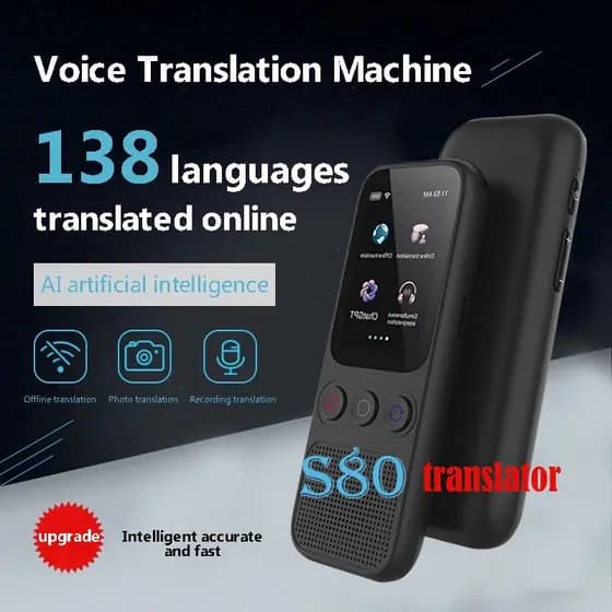 Tradutor De Idiomas Offline Voice Photo Tradução WiFi Portátil Dispositivo De 138 Para Viagens De Negócios