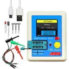 Capacidade multifuncional da resistência do Transistor MOS Tester ESR LCR-T7 Display gráfico colorido