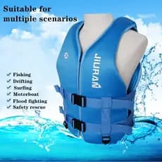 6 Cores E 36 Variedades Colete Salva-Vidas De Neoprene Para Adultos Crianças Segurança À Água De Pesca Caiaque Barco Nat