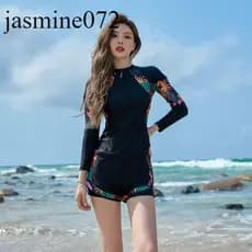 Maiô feminino medusa terno dividido Wetsuit High-End tecido confortável manga comprida protetor solar Design 2026 primav