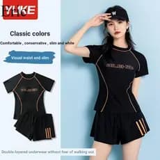 Maiô feminino tamanho grande maiô Design dividido estilo esportivo tecido confortável de secagem rápida vem com almofada