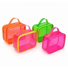 Necessaire Maleta Lembrança Aniversário kit com 30, 20 e 10  Porta shampoo Porta Treco