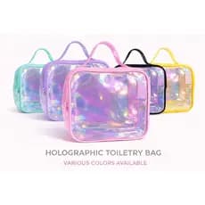 Porta Shampoo Frasqueira Transparente Brinde Aniversário Organizador Mala Viagem/Natação Pós-Treino