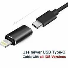 Cabo Adaptador OTG iPhone Macho x Usb Tipo C Fêmea
