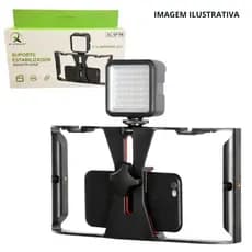 Estabilizador Gaiola Para Celular Suporte de Mão Gravação Vídeo Filme Cage Portátil