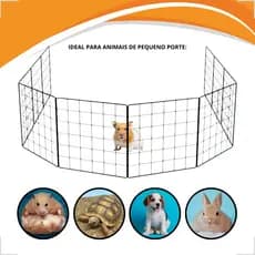 Módulo Cercado Pet 30x30 Tela Aramada Preto Segurança Para Pets Móvel Envio Imediato