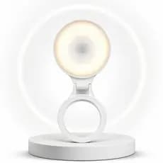 Luz Magnética Mini Ring Light LED Recarregável Portátil para Fotos e Vídeos