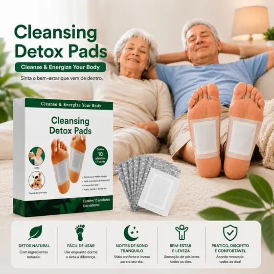 Adesivo Para Pés Kit 10 20 30 40 50 Relaxamento Noturno Detox Pés Cansados Uso Diário