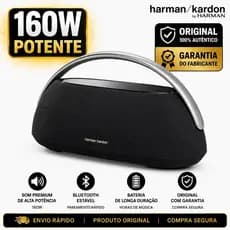 Caixa de Som Bluetooth Harman Kardon Go + Play 3 160W Portátil Premium Grave Potente Original com Garantia