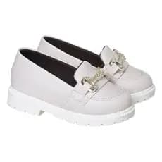 Mocassim Infantil Feminino Confortável Oxford Enfeite Promoção