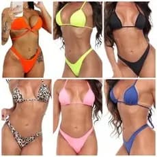 Kit com 2 Biquinis Suplex Estica sem Deixar Transparente Lançamento