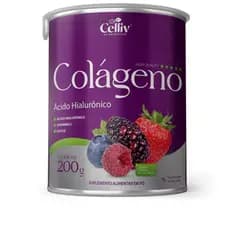 COLAGENO COM ACIDO HIALURONICO FRUTAS VERMELHAS 200GR - CELLIV