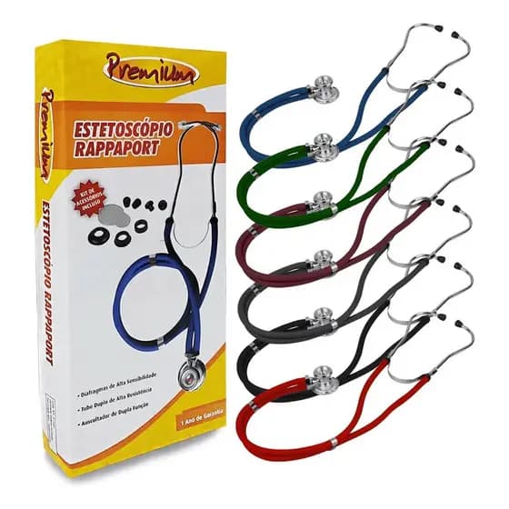 Estetoscópio Premium Rappaport Tubo Duplo