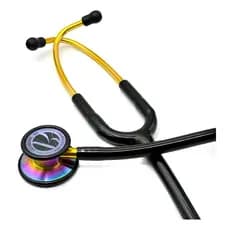 Estetoscopio Adulto e Pediatrico Inox Duplo Bic ES1523 Profissional Preto Rainbow