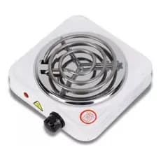 Fogão Cooktop Elétrico Fogareiro 1 Boca 1.000w Branco 110v