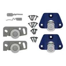 Kit Para Porta De Correr Sobrepor JP25 Joelini Linha 25 Roldana Central Com Parafusos