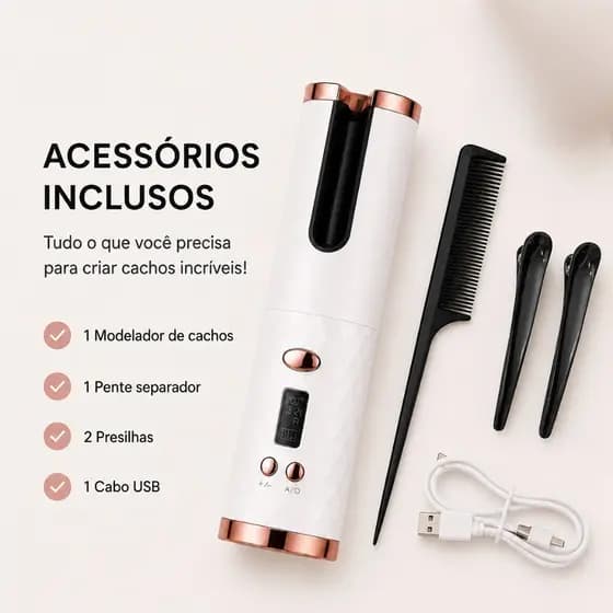 Babyliss Automático Sem Fio Modelador De Cachos