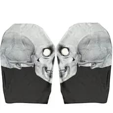 Máscara De Caveira De Pano Preto De Halloween Fantasma