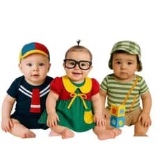 Fantasia Infantil Turma do Chaves Kiko e Chiquinha – Pronta Entrega