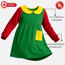 Fantasia Infantil Chiquinha Turma Do Chaves Envio Imediato