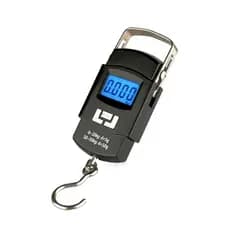 Balança Digital Portátil De Mão gancho Até 50kg Trava Mala Bagagem