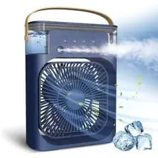 Mini Ar Condicionado Ventilador Umidificador Climatizador e Ventilador Portátil Mini Recarregável Usb
