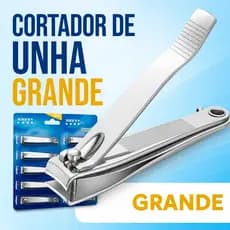 Cortador De Unha Grande Com Lixa Aço inox Com Corrente Manicure Pedicure