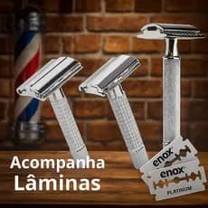 Aparelho De Barbear Articulado Clássico Retrô Antigo Para Barbeador Com Lâmina Inox