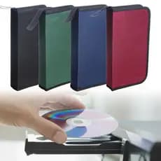 1 Pçs Portátil 80 Peças Grande Capacidade Pano Mercerizado CD Pacote Carteira Organizador De Armazenamento Caso Titular