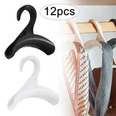 12 Pçs Multi-purpose Armário Pano Bolsa Titular Gancho Durável Saco Rack Arco Cabide Suprimentos Para Casa