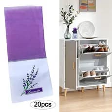 20 Pçs Sachês Vazios Saco Flor Impressão Lavanda Saquinho Bolsa Fragrância De Armazenamento Lembrança Embalagem