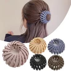1PCS Anéis De Cabelo Rabo De Pônei Ninho De Pássaro Grampo Mágico Simples Ferramenta De Trança Preguiçosa Feminina Acessórios De Bricolagem