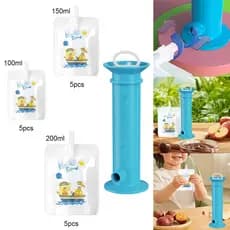 16 Pcs/Set Squeeze Food Maker Sacos Para Alimentos Caseiros Bebês Armazenamento Máquina De Embalagem De Suco Puree Pack Bolsas De Alimentação