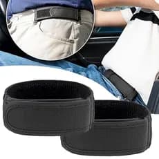 2pcs Sem Fivela Cinto Elástico De Cintura Invisível Preguiçoso Velcro Nylon Acessórios De Moda Conveniente