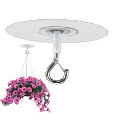 1 Pçs Metal Auto Adesivo Gancho De Teto Resistente Decoração Para Casa Gadget Plantas Sinos Vento Ganchos