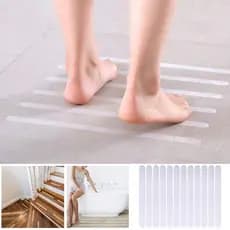 12 Pçs Tiras Antiderrapantes Transparentes Chuveiro Adesivos De Segurança Do Banho Para Banheiras Chuveiros Escadas Piso