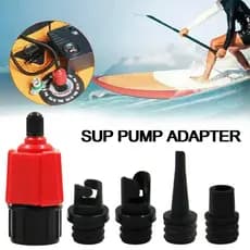 (1 Conector + 4 Cabeças De Conversão) 1 Conjunto De Adaptador De Válvula De Ar Bomba Multifuncional 4 Bicos Padrão Para