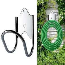 1 Pçs Suporte De Carretel De Mangueira De Jardim 304 Cabides Aço Inoxidável Para Externa Montagem Na Parede