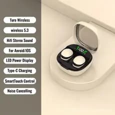 Mini Fones De Ouvido Invisíveis Sem Fio Bluetooth 5.3 Fone Sono Trabalho Esportes Pequenos Alta Fidelidade Estéreo Reduç