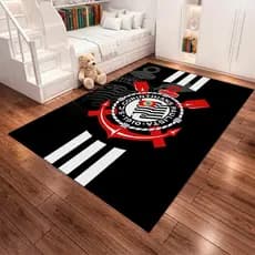 Tapete Times de Futebol Diversos Infantil Menino Grande Retangular Decoração Quarto