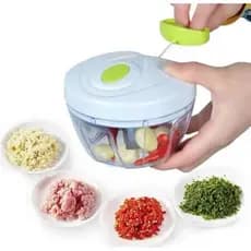 Processador 500 ml de alimento preto 3 Lâminas Manual