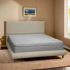 Kit Cama Box e Cabeceira Orgânica Napole King Size 208cm Bouclê