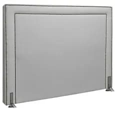 Cabeceira Box King 193cm Linho Bouclê Dama Luxo Cinza SOFA STORE