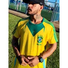 Camisa Copa Brasil Personalizada Dryfit Futebol Masculina Estampas Urbanas Retro Exclusivas