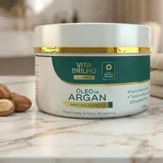 Creme Hidratação e Reparação Óleo de Argan 250g Cabelos Hidratados e Sedosos