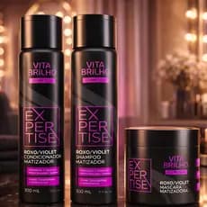 Kit Capilar Matizador Loiro Platinum 3 Produtos Shampoo Condicionador Máscara Matize Agora Roxo Violet Profissional