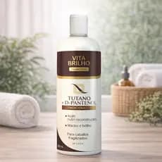 Vita Brilho Condicionador Profissional Tutano + D-Pantenol 1L Nutrição e Maciez para Cabelos Secos e Danificados