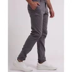 Calça Masculina Alfaiataria Sarja Social Slim Fit Sport Fino Masculino com Bolso Faca