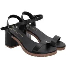 Sandália Feminina Salto Alto Bloco 6,0cm Moda Clássica Básica Casual 34 ao 39 Promoção Lançamento